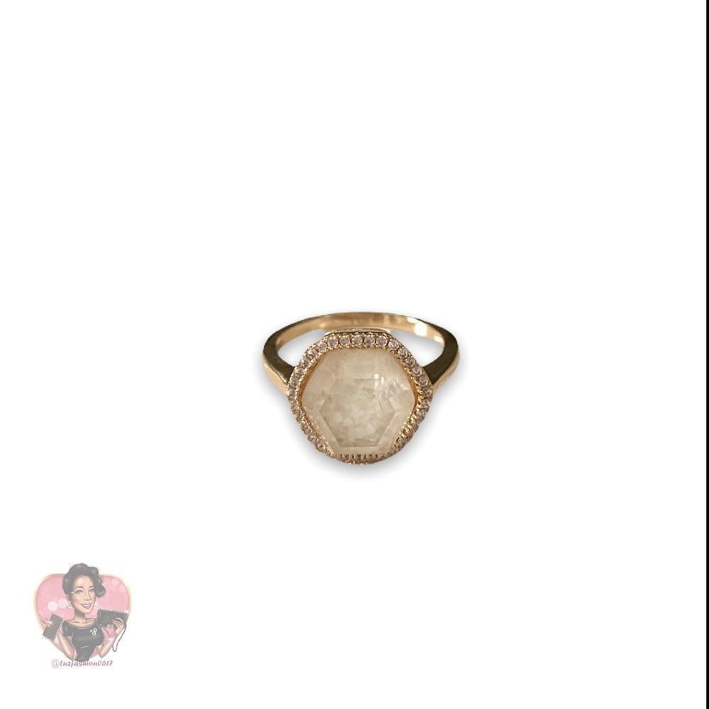 JOY DRAVECKY Chloe Ring in Mother Of Pearl